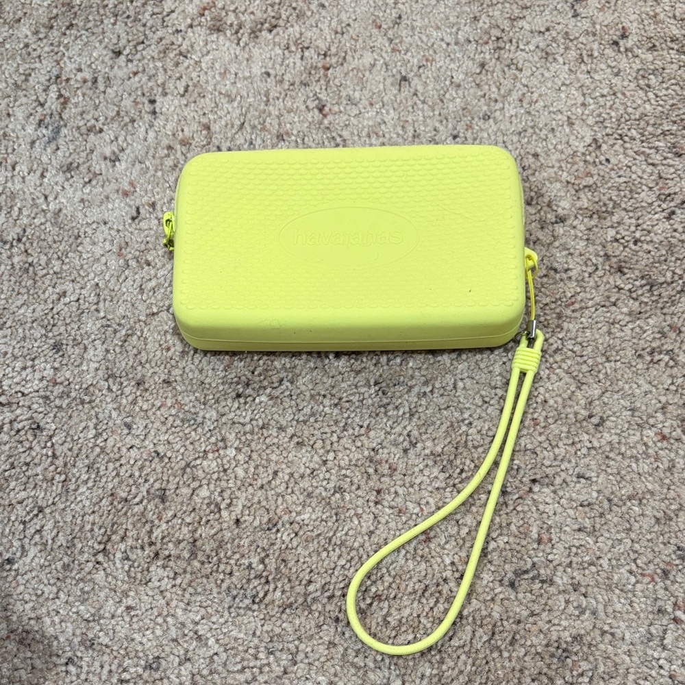 Havaianas Neon Yellow Wristlet Clutch